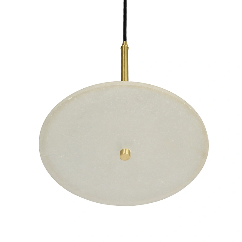 Simple design modern marble lampshade e27 indoor lighting small chandelier pendant lamp