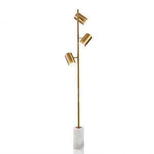 Modern Wholesale Fashion Marble Base Standing Floor Lamp With 3 Bulbs