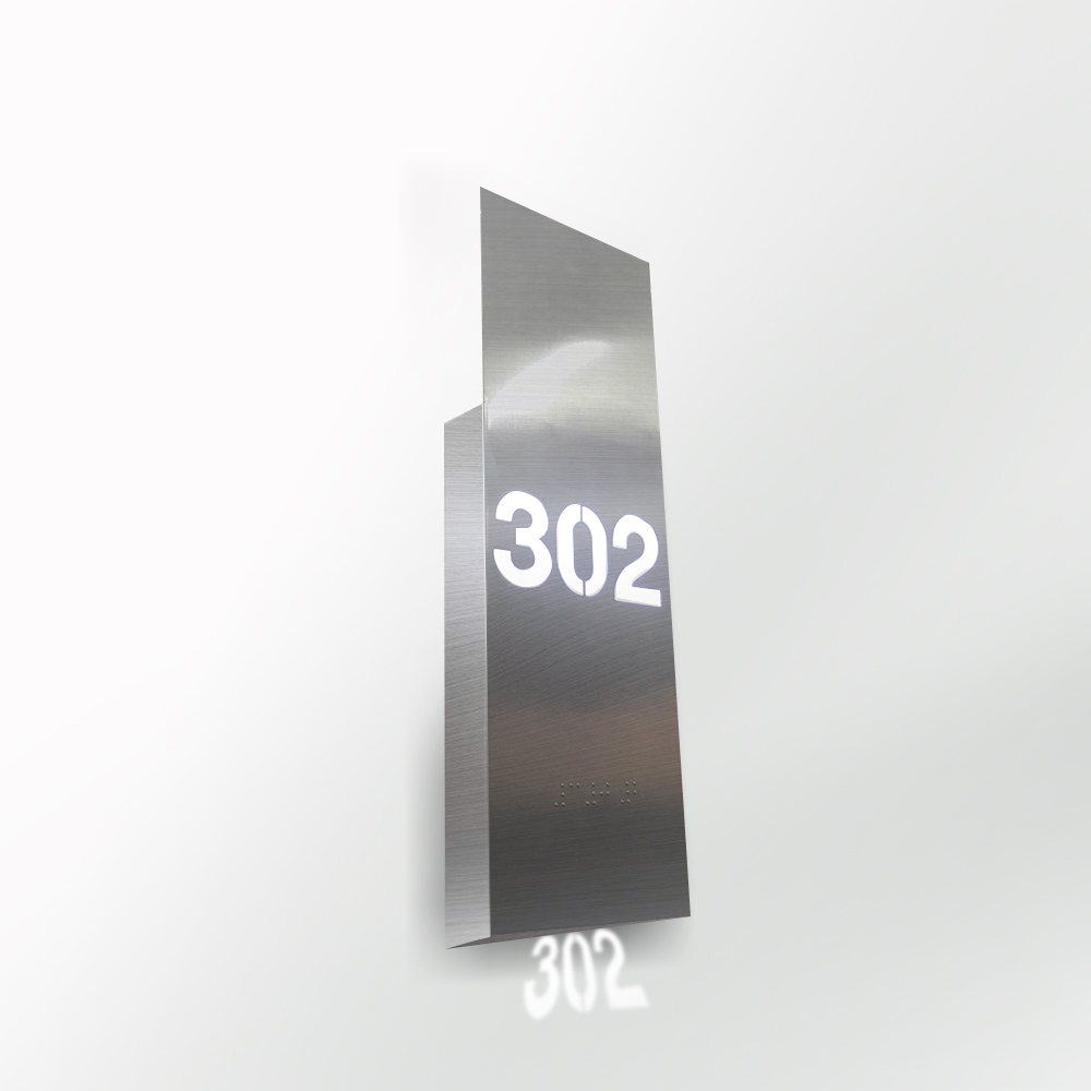 Modern hotel  house number reminder light Metal wall lamp