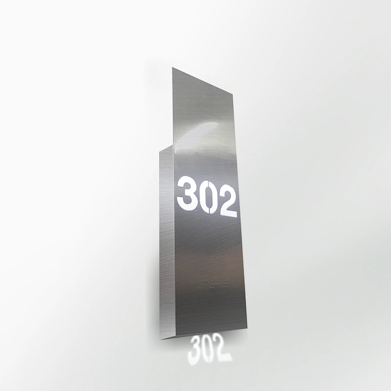 Modern hotel  house number reminder light Metal wall lamp