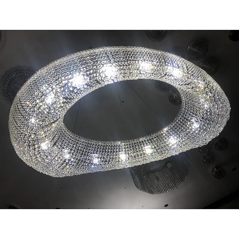 Custom made modern hotel living room luxury new crystal lighting chandelier