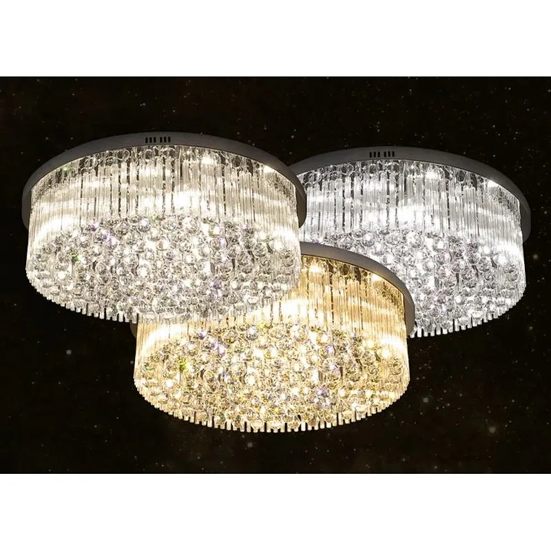 Modern LED crystal chandelier project pendant lamp