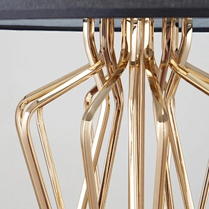 Wholesale modern luxury bes side E27 marble gold fabric table lamp