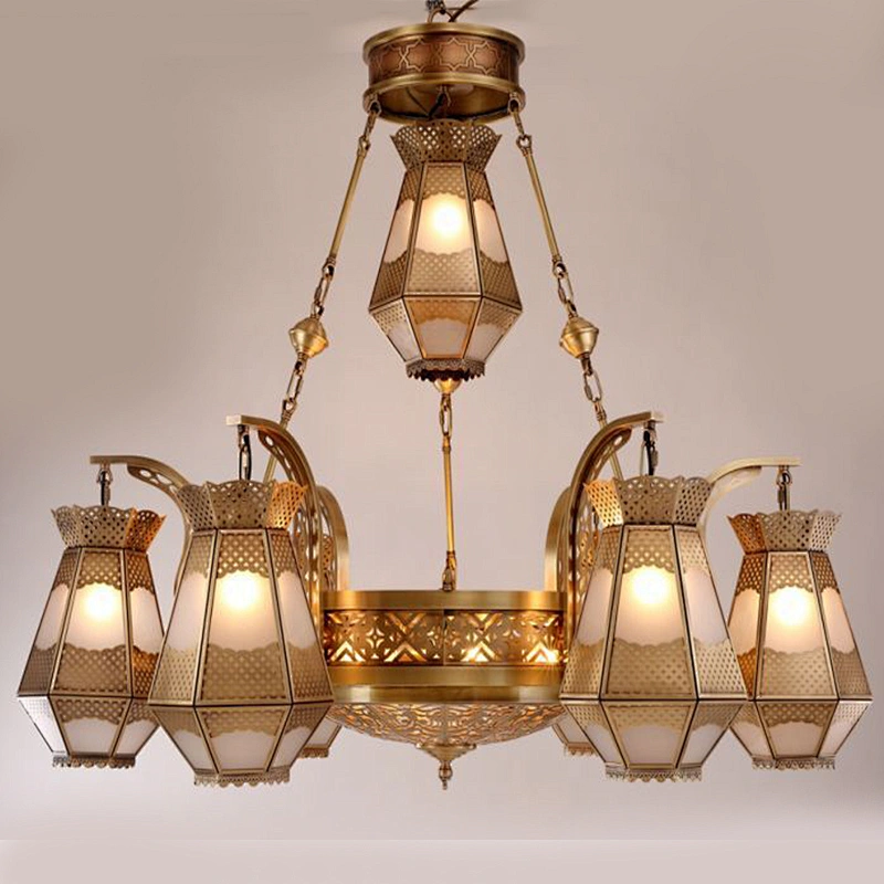 Islam muslim style brass glass chandelier pendant lamp chandeliers pendant lamps