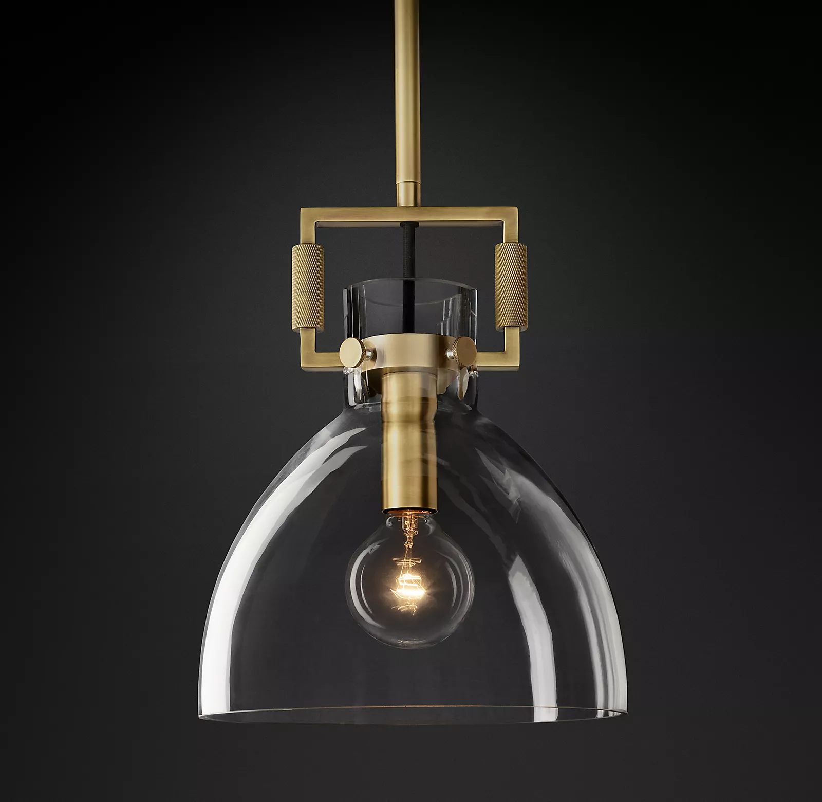 Postmodern All Copper Crystal Chandelier For Living Room Bedroom