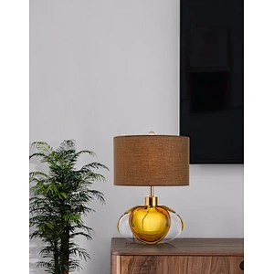 Modern Luxury Hotel Living Room Bedroom Bedside Table Lamp Seiko Glass Led Table Lamp
