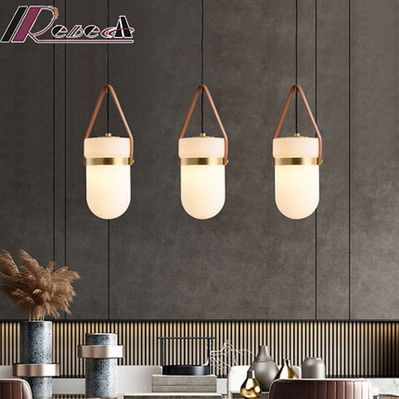 Dining Room Chandelier Simple Modern Light Luxury All Copper Pendant Lamp Creative Bedroom Chandeliers Lights