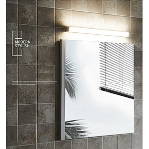 Custom Hotel Decor Stainless Steel Chromium Mirror Wall Light Atmospheric Glass Home Decor Hotel Bathroom Wall Lamp 15W/21W/30W