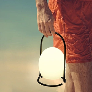 New design outdoor portable LED wireless table lamp iron acrylic USB rechargeable LED table lamp IP65 1.5W