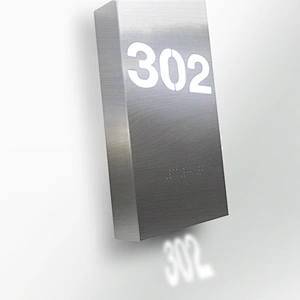 Modern hotel  house number reminder light Metal wall lamp