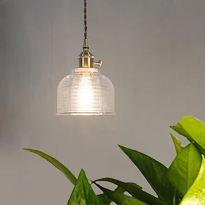 Nordic Glass Lamp Modern Simple Pendant Lamp For  Bedroom And  Headboard
