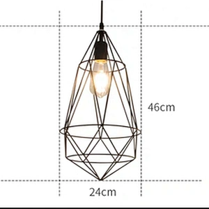 Zhongshan Brass rough design iron cone pendant lamp