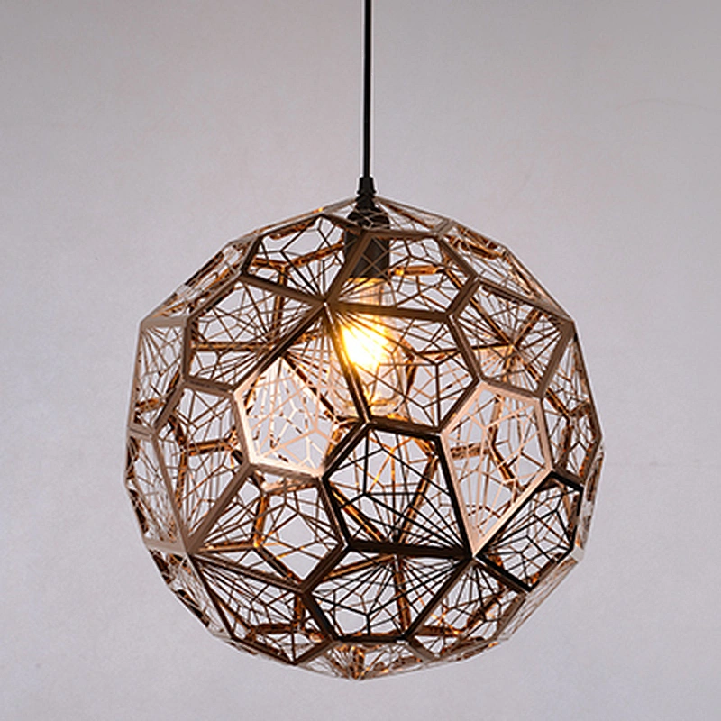 Iron diamond ball metal etching tennis irregular art ball leisure club cafe bar chandelier Moroccan style