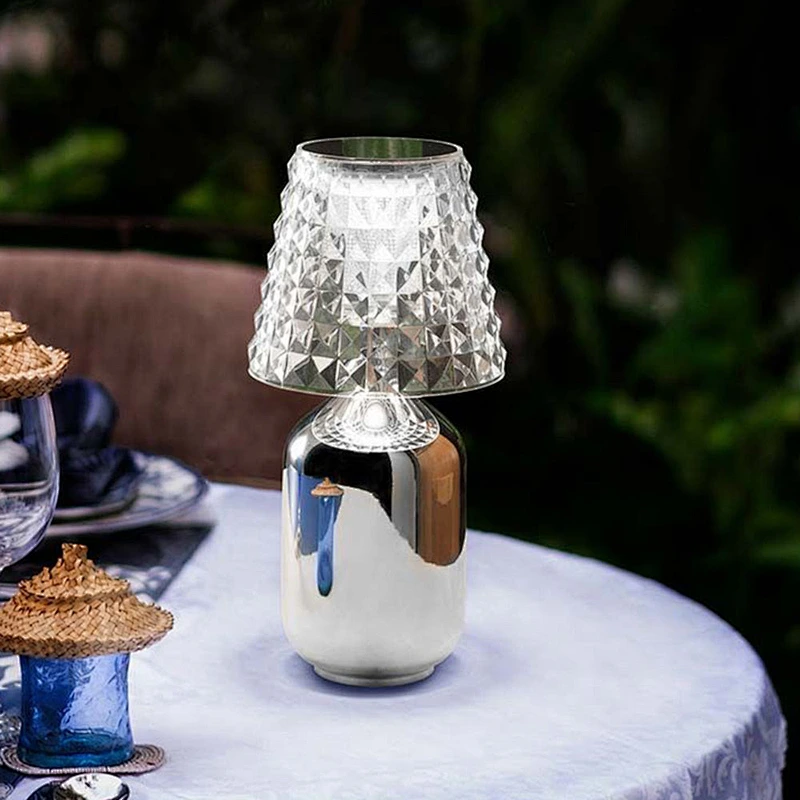 Modern Nordic Table Lamp Living Bedroom crystal Desk Lamps Touch switch Decorative Lights