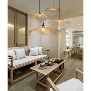 Southeast Asia Bamboo art light creative restaurant teahouse LED hotel chandelier