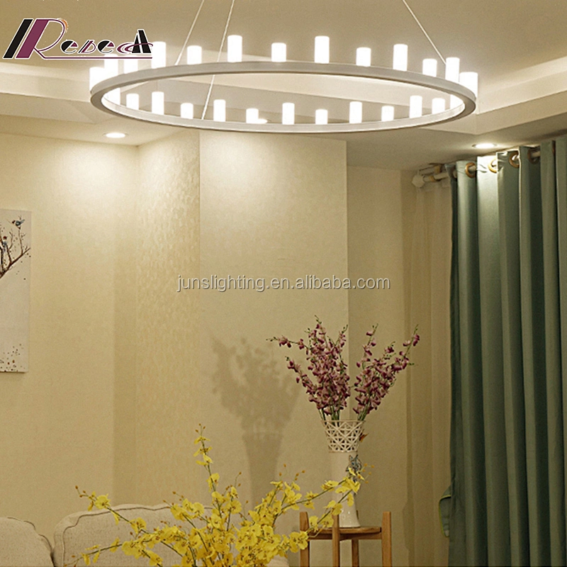 Postmodern Droplight Circular Creative Personality Pendant Lamp for Bedroom Chandelier