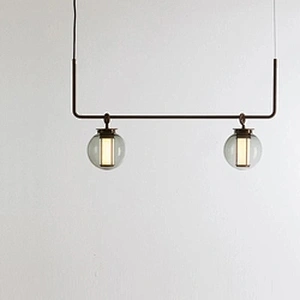 Modern Hotel Cafe Billiard Room Decorated  Led Lamp Round Glass Pendant Light Chandelier Lighting