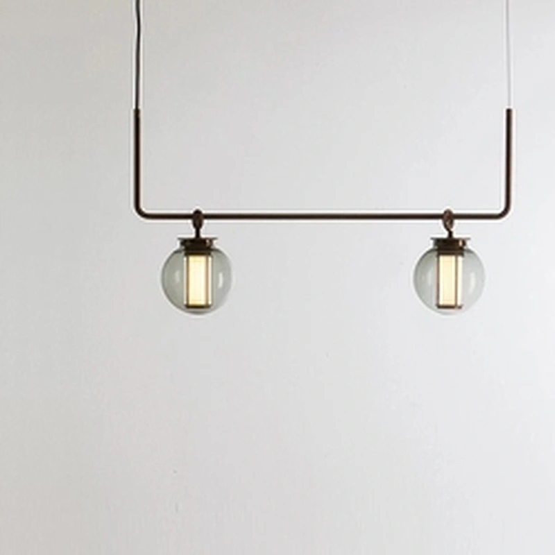 Modern Hotel Cafe Billiard Room Decorated  Led Lamp Round Glass Pendant Light Chandelier Lighting