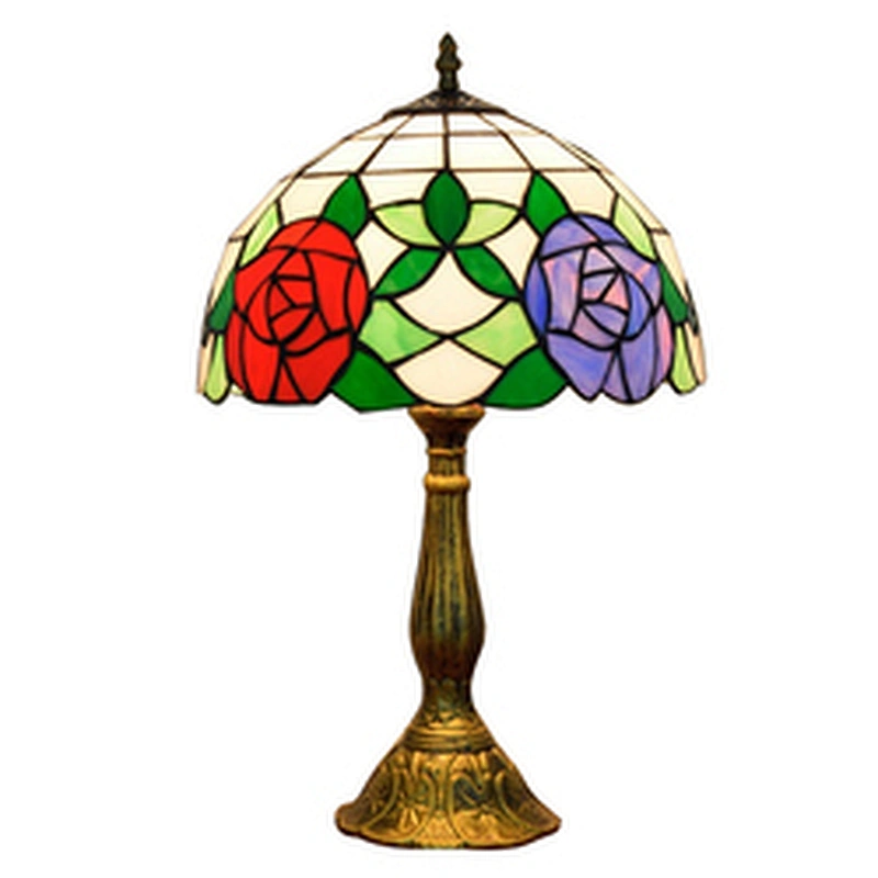 Rebecca High Quality Antique Stained Glass Tiffany Table Lamp Modern Desk Lamps