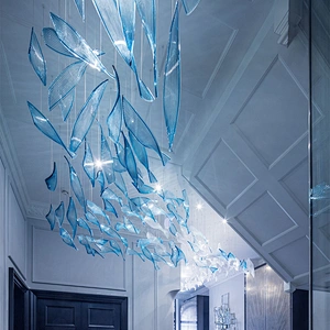 Customizable large hotel project lobby luxury lighting chandelier