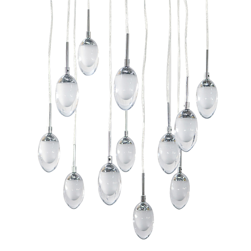 Custom lighting modern hotel decorative water droplet pendant light