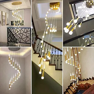 Hot sale decoration lighting chandelier hotel office staircase LED ceiling light