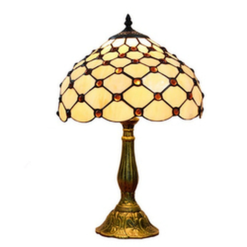 Rebecca High Quality Antique Stained Glass Tiffany Table Lamp Modern Desk Lamps