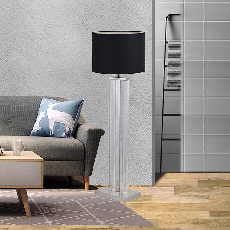 Modern high quality creative interior hotel floor lamp transparent acrylic lamp pole floor lamp