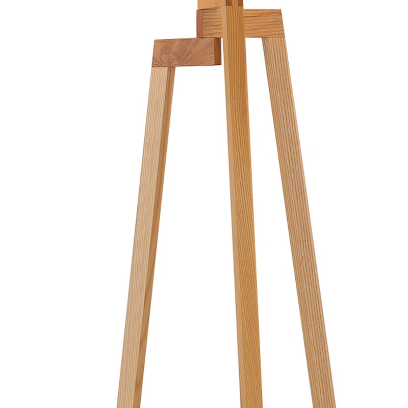 High quality hotel wood tripod standing floor lamp for living room