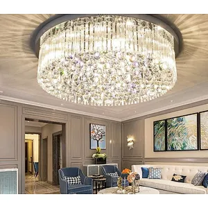 Modern LED crystal chandelier project pendant lamp