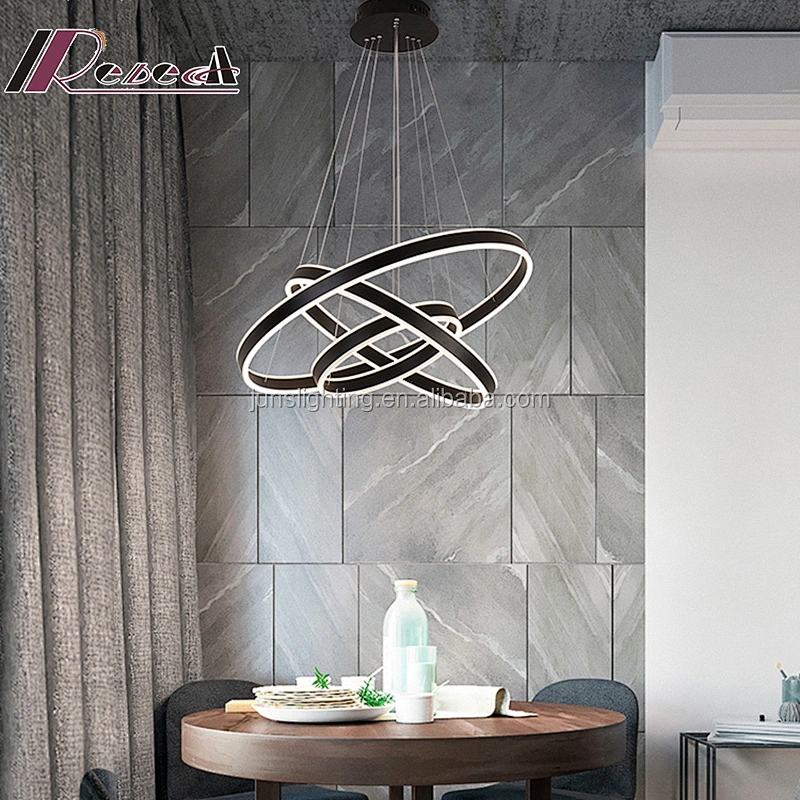 LED Modern Circular Acrylic Pendant Lamp for Bedroom
