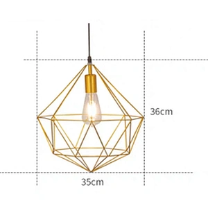 Zhongshan Brass rough design iron cone pendant lamp