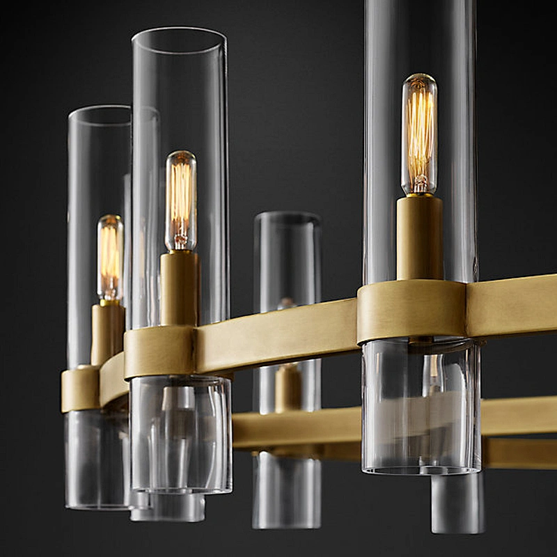 Modern large pendant lighting luxury brass glass chandelier pendant lights