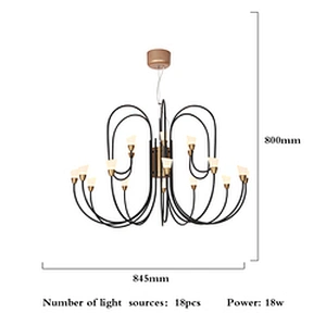 Modern Nordic style decoration pendant light led chandelier lighting