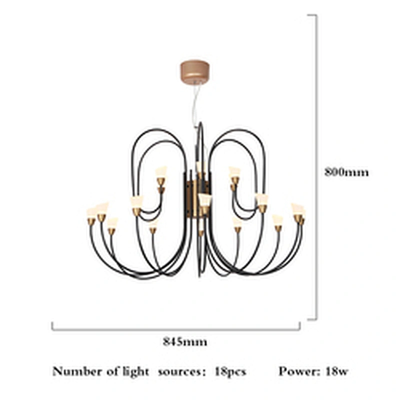 Modern Nordic style decoration pendant light led chandelier lighting