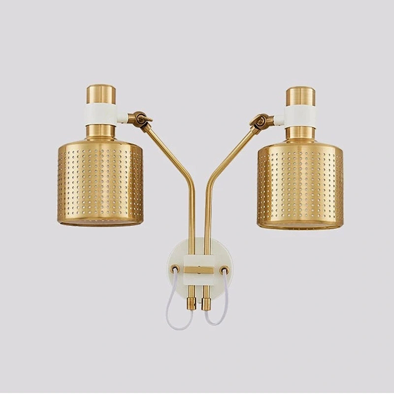 Modern  Metal Lamp Personalized Brass Color Decorative Wall Mount Lamp Hotel Light Fixtures