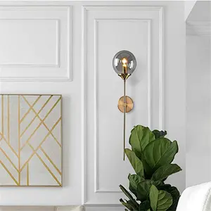 Nordic creative modern simple wall lamp for living room bedroom bedside lamp