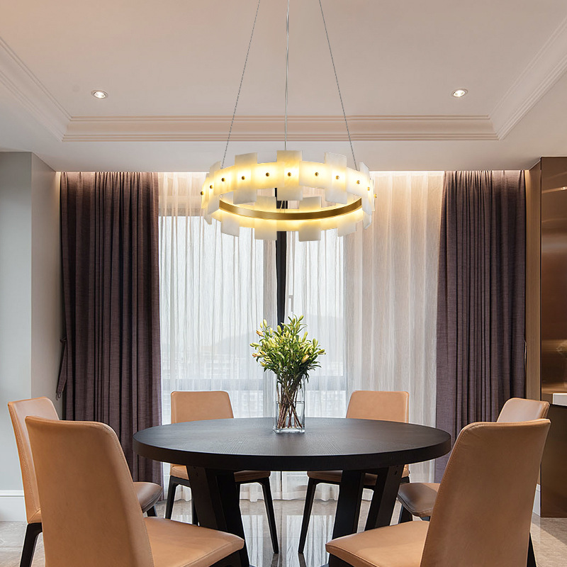Modern Light Luxury Crystal Chandelier High-End Living Room Lamp Simple Exquisite Bedroom Pendant Light