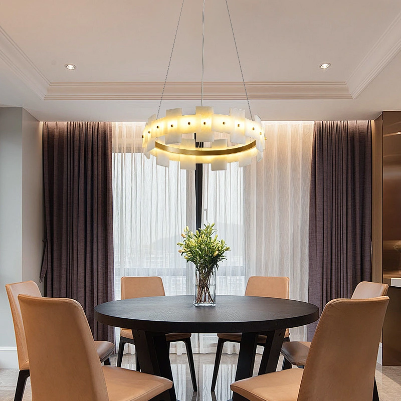 Modern Light Luxury Crystal Chandelier High-End Living Room Lamp Simple Exquisite Bedroom Pendant Light