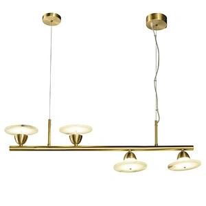 Modern nordic living room bedroom bar counter restaurant marble brass pendant lamp