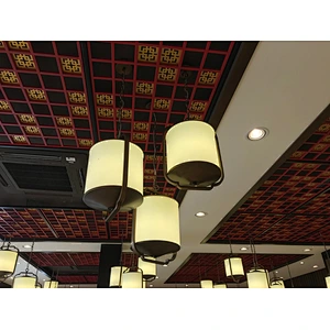 glass and iron Chinese style home restaurant or hotel pendant lamp