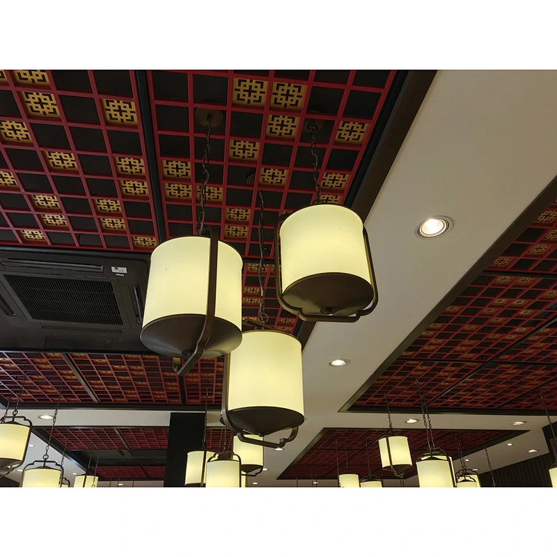 glass and iron Chinese style home restaurant or hotel pendant lamp