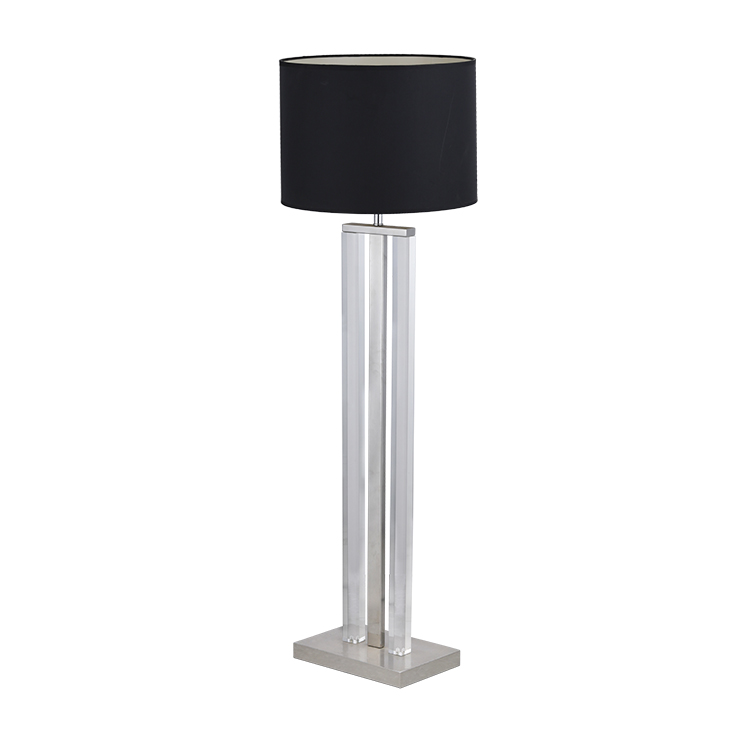 Modern high quality creative interior hotel floor lamp transparent acrylic lamp pole floor lamp