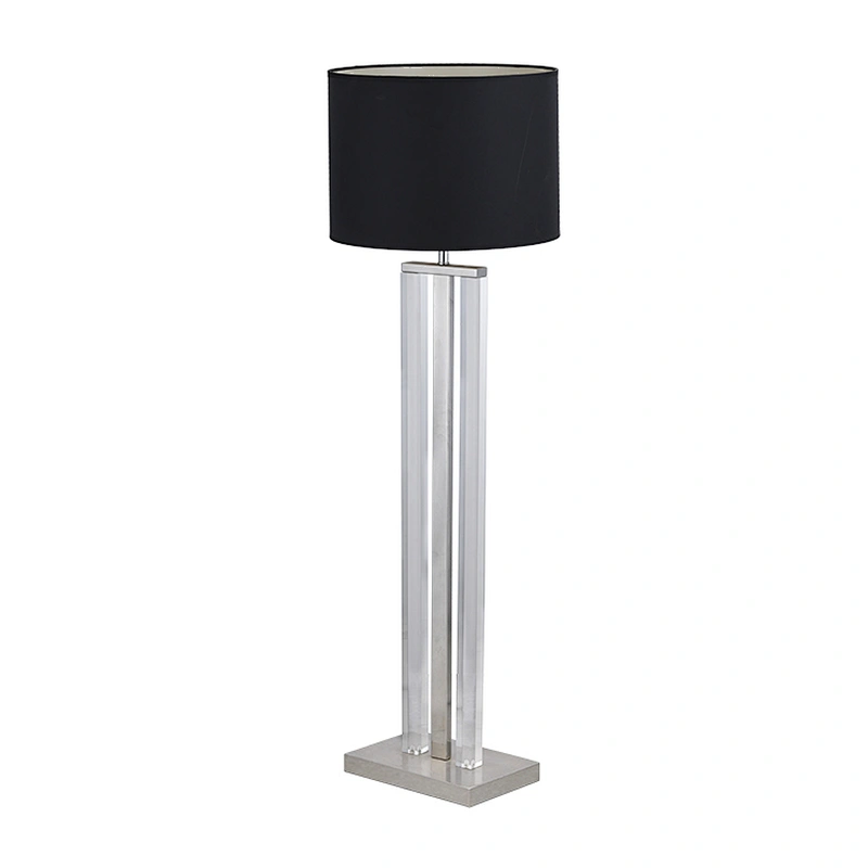 Modern high quality creative interior hotel floor lamp transparent acrylic lamp pole floor lamp