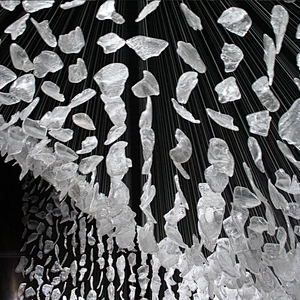 Customizable hotel project decorative lighting large glass chandelier