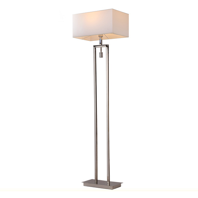 Floor Lamp Stainless Steel Modern High Quality Creative Indoor Hotel White Metal Ce 90 Chrome E27 Lighting and Circuitry Design