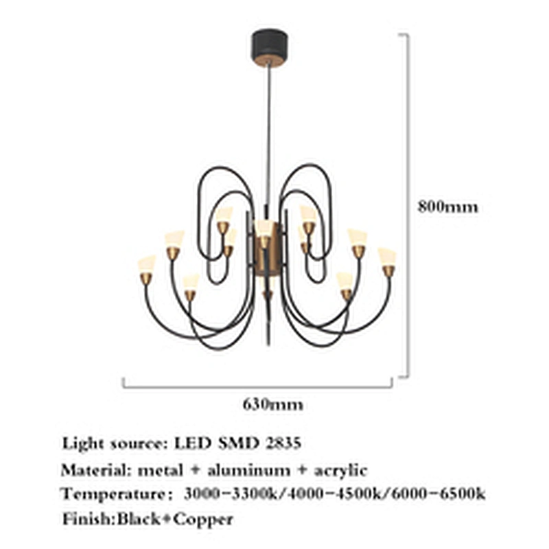 Modern Nordic style decoration pendant light led chandelier lighting