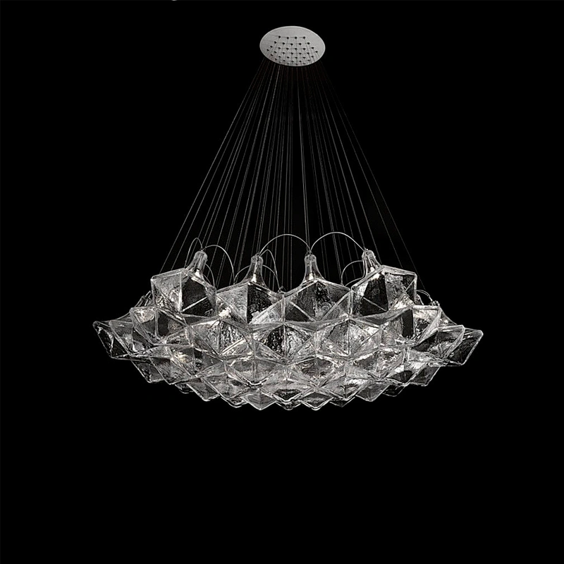 Modern Design Nordic Style Interior Lighting Big Glass Chandelier Pendant Lighting