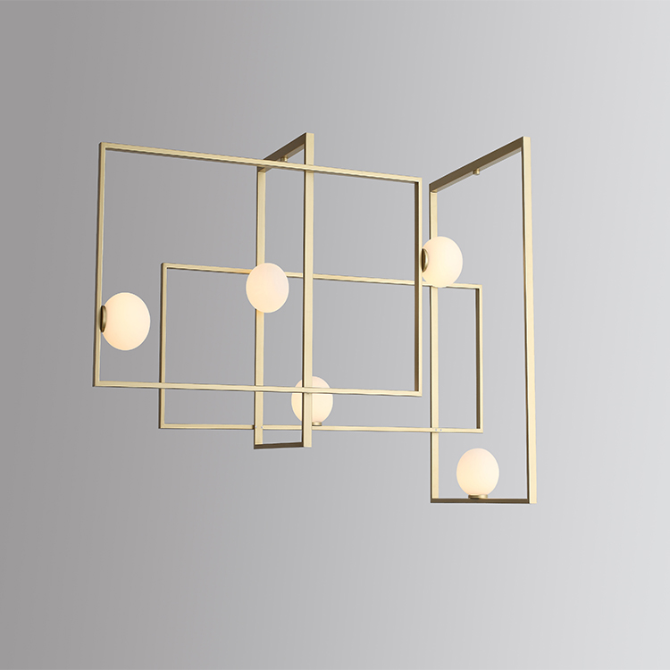 Ball Hotel Home Decoration Lighting LED Ceiling Lamp Designer Innovative Design Metal Frame Glass Modern Iron Aluminum 80 360 85