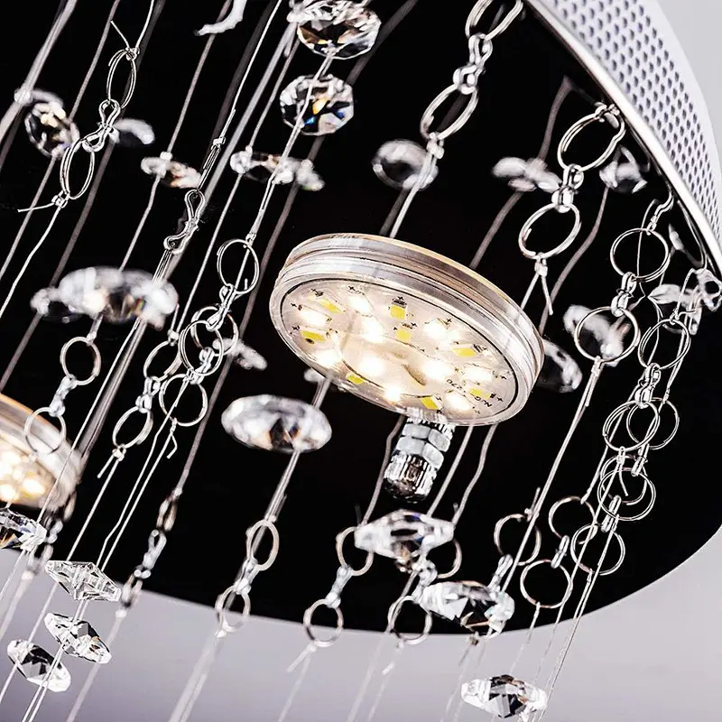 201 ss 304 ss stainless canopy contemporary  crystal chandelier light for hotel